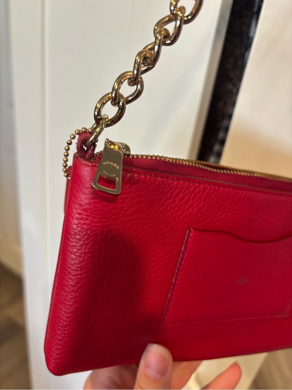 WORN ONCE COACH SMALL RED CROSSBODY BAG - Picture 5 of 16